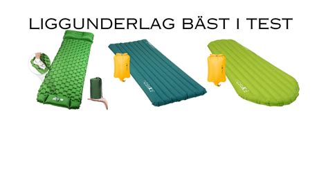 Test av liggunderlag 2024 – Uppblåsbara & tjocka